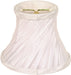 SATCO/NUVO Clip On Shade White Swirl Folded Pleat 3 Inch Top 5 Inch Bottom 4 Inch Side (90-2366)