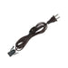 SATCO/NUVO 8 Foot #18 SPT-2 Brown Cord Switch And Plug Switch 17 Inch From Socket (80-1787)