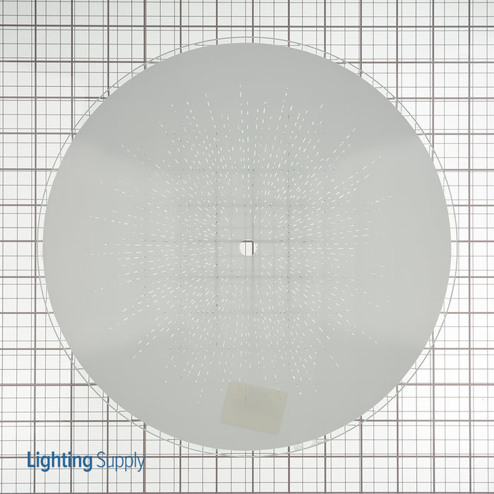SATCO/NUVO Deep Diffuser Shade 11 Inch Regular Bend Glass White Sunburst Pattern Depth 1-3/4 Inch (50-198)