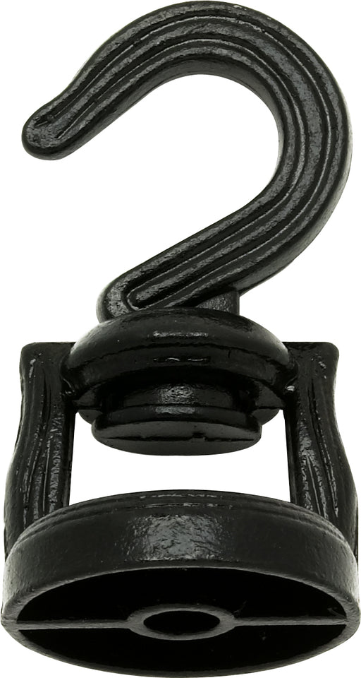 SATCO/NUVO Die Cast Revolving Swivel Hooks Black Finish Kit Contains 1 Hook And Hardware (90-817)