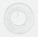 SATCO/NUVO Felt Washer 1/8 IP Slip White Finish 2 Inch Diameter (90-1181)