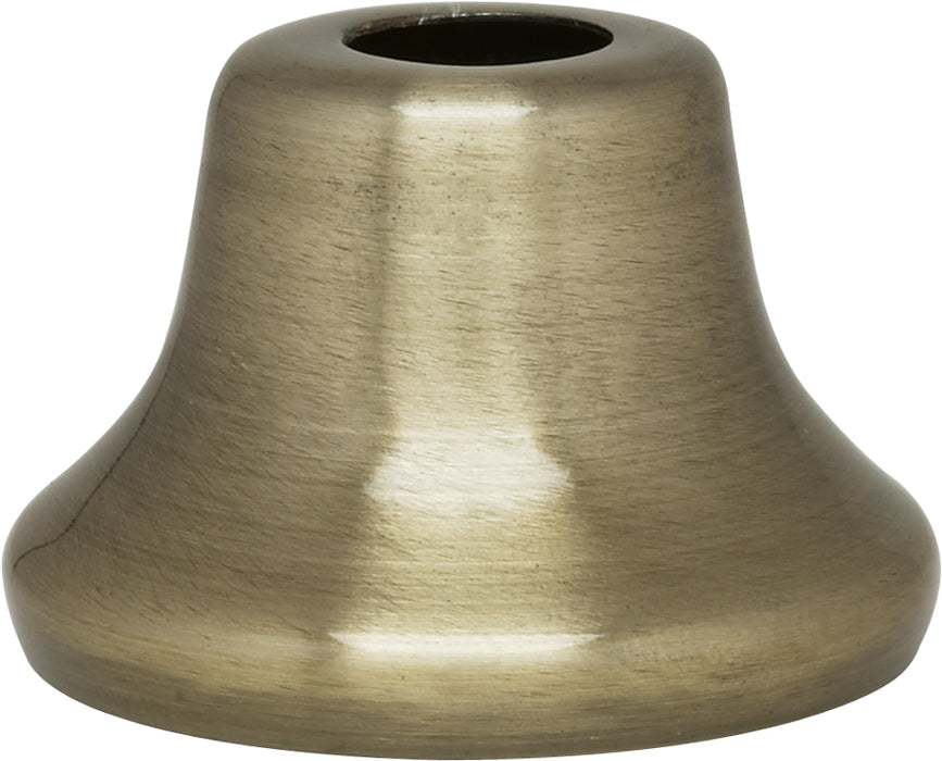 SATCO/NUVO Flanged Steel Neck 7/16 Inch Hole 1 Inch Height 13/16 Inch Top 1-3/8 Inch Bottom Seats Antique Brass Finish (90-2199)