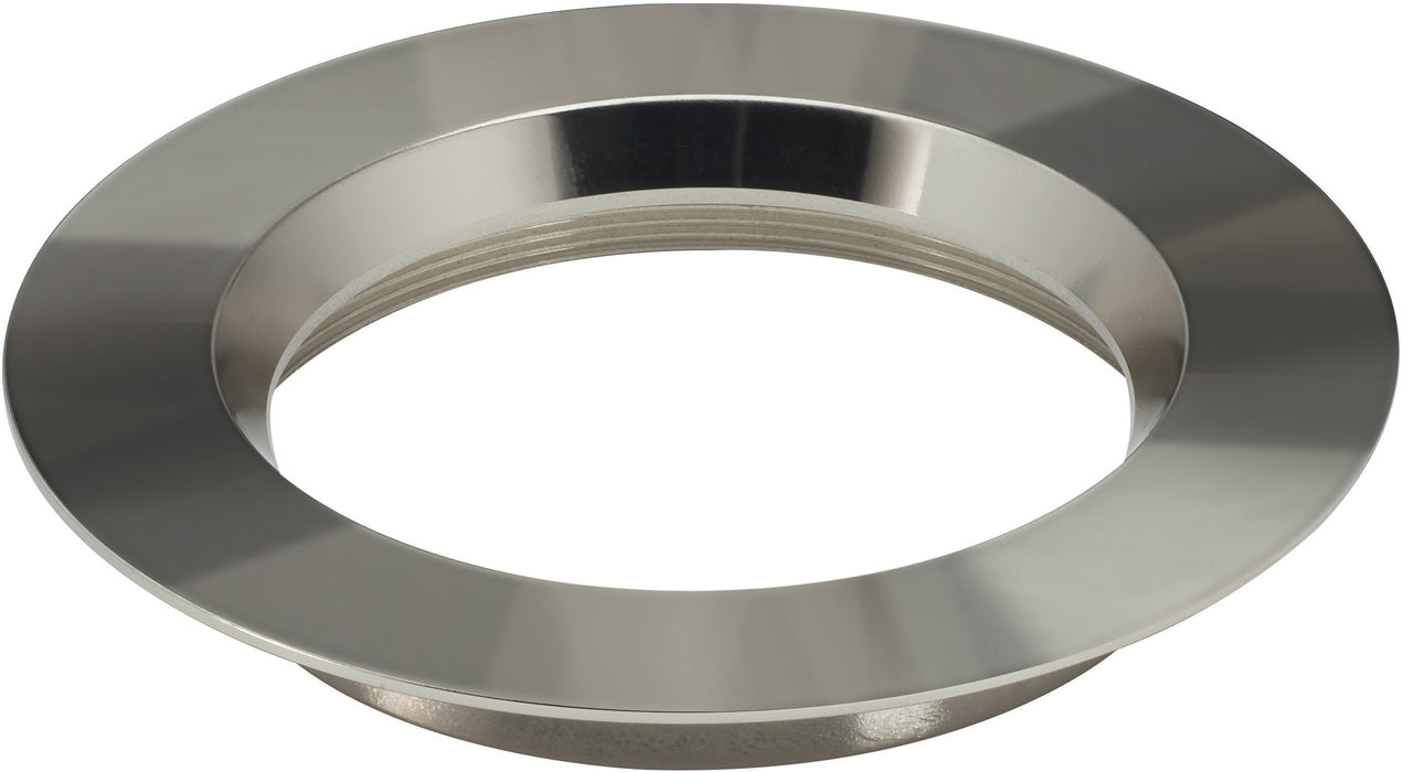 SATCO/NUVO Freedom Round 6 Inch Trim Option For 5/6 Inch Base Unit Polished Nickel Finish (S9557)