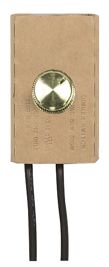 SATCO/NUVO Full Range Table Lamp Dimmer Switch Paper Housing 300W Dimmer (80-1293)