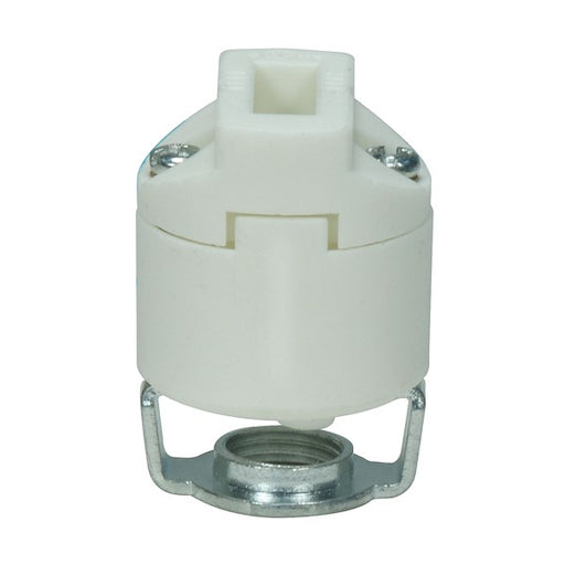 SATCO/NUVO G9 Porcelain Halogen Socket Smooth Body With Hickey Push-In Wiring (80-1741)