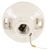 SATCO/NUVO 2 Terminal Glazed Porcelain On-Off Pull Chain Ceiling Receptacle Screw Terminals 4-3/8 Inch Diameter 250W 250V (90-443)