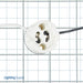 SATCO/NUVO GX10 Round Porcelain Halogen Socket 12 Inch SF-1 200C Leads 11/16 Inch Height 1-1/8 Inch Diameter Screw Holes 3/4 Inch Cc 750W 600V (80-2178)