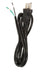 SATCO/NUVO 8 Foot 18/3 SVT 105C Heavy Duty Cord Set Black Finish 100 Carton 3 Prong Molded Plug Stripped And Slit 1/4 Inch Diameter (90-2085)