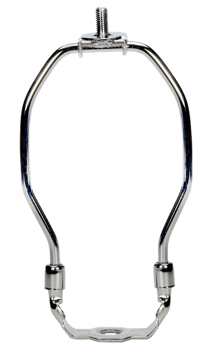 SATCO/NUVO Heavy Duty Harp Polished Nickel Finish 6 Inch Height 1/8 IP Saddle 1/4-27 Thread 125 Carton (90-2205)
