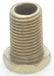 SATCO/NUVO Steel Hexagon Head Nipple Brass Plated 1/8 IP 1/2 Inch X 5/8 Inch Overall (90-638)