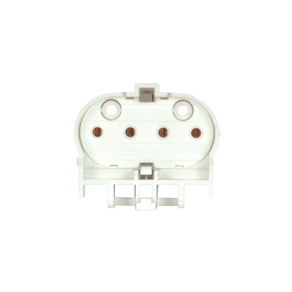 SATCO/NUVO Horizontal Snap-In Mounting Multiple Bottom Push-In Wiring Ports Metal-Spring Lamp Retainer Clip 660W-600V 15/8 Inch X 17/8 Inch X 3/4 Inch (80-1600)