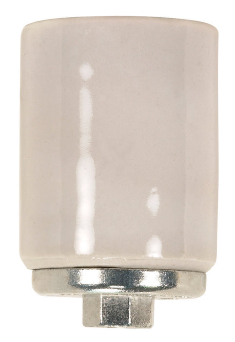 SATCO/NUVO Keyless Porcelain Mogul Socket With Metal 1/4 IP Cap Glazed 1500W 600V (90-429)
