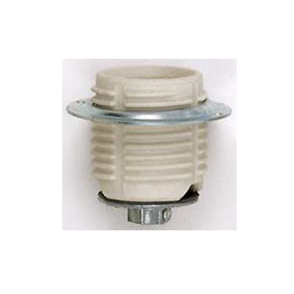 SATCO/NUVO Keyless Threaded Porcelain Socket With 1/8 IP Cap Ring And Spring Contact For 4Kv Unglazed 660W 600V (80-1647)