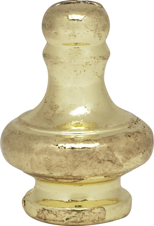 SATCO/NUVO Large Pyramid Knob 1-1/4 Inch Height 1/8 IP Polished Brass Finish (90-1160)