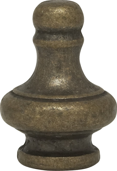 SATCO/NUVO Large Pyramid Knob 1-1/4 Inch Height 1/8 IP Antique Brass Finish (90-1161)