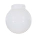 SATCO/NUVO Lexan White Ball 6 Inch Diameter 3-11/64 Inch Screw Fitter (50-727)