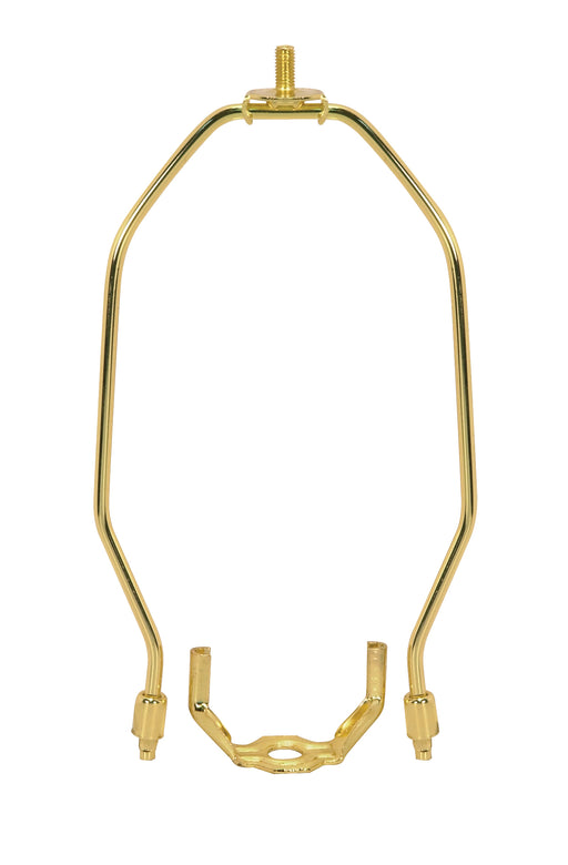 SATCO/NUVO Light Duty Harp Polished Brass Finish 8 Inch Height 1/8 IP Saddle 1/4-27 Thread 125 Carton (90-220)