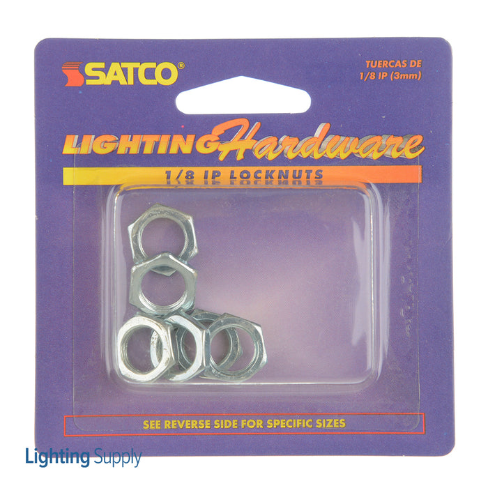 SATCO/NUVO 6 Steel Locknuts 1/8 IPS (S70-622)