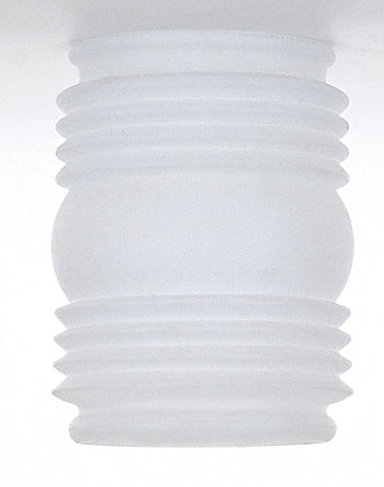 SATCO/NUVO Mason Jar Glass Lamp Shade 3-3/4 Inch Diameter 3-1/4 Inch Fitter 4-1/2 Inch Height Frosted White (50-382)