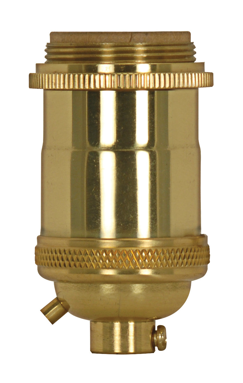 SATCO/NUVO 80-2565 Medium Base Lampholder Polished Brass — Lighting Supply