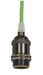 SATCO/NUVO Medium Base Lamp Holder 4-Piece Solid Brass Prewired Uno Ring 10 Foot 18/2 SVT Light Green Cord Dark Antique Brass Finish (80-2456)