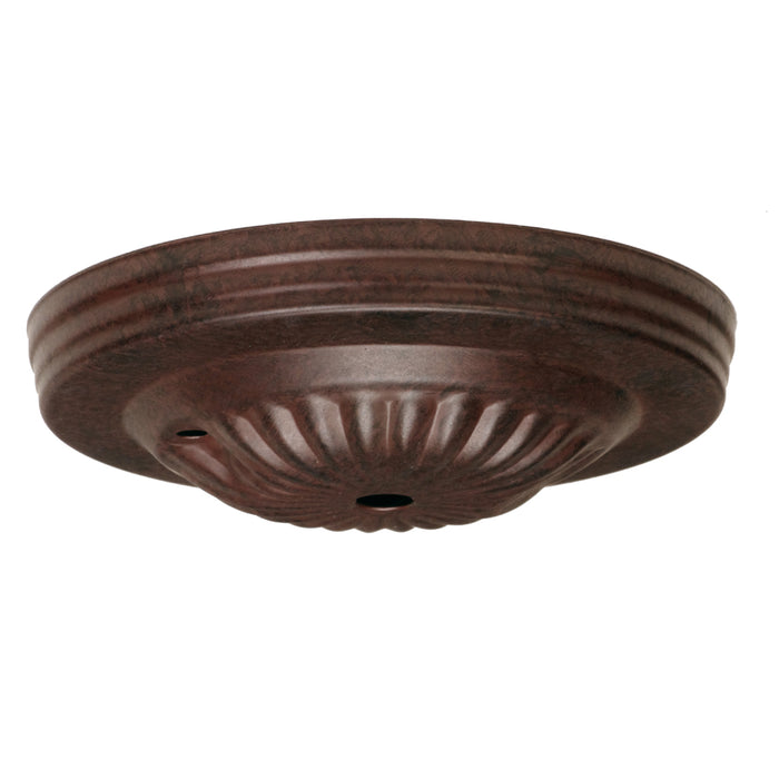 SATCO/NUVO Ribbed Canopy Only Old Bronze Finish 5 Inch Diameter 7/16 Inch Center Hole 2-8/32 Bar Holes (90-1880)