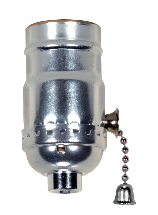 SATCO/NUVO On-Off Pull Chain Socket 1/8 IPS Aluminum Nickel Finish 660W 250V (80-1007)
