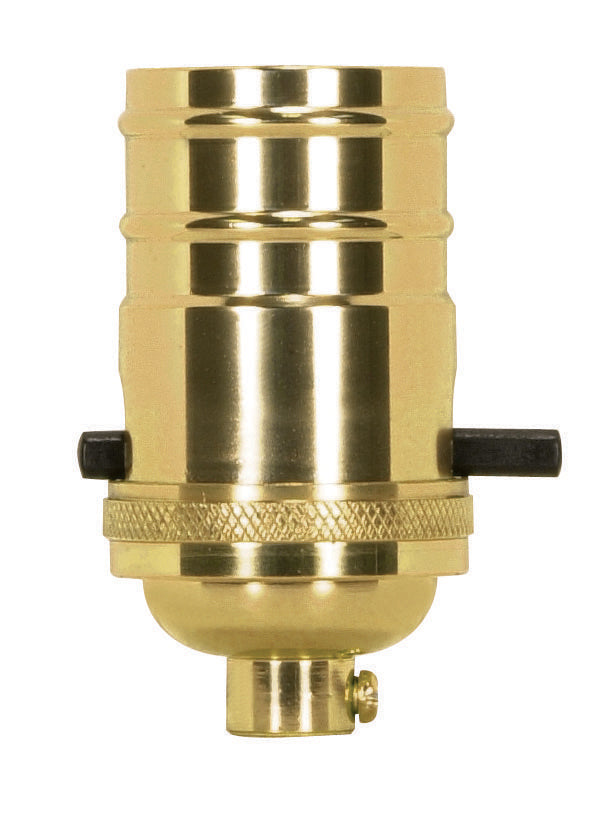 SATCO/NUVO 80-1432 On-Off Push Thru Socket — Lighting Supply