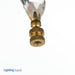 SATCO/NUVO Pendant Cut Crystal Finial 2-3/4 Inch Height 1/4-27 (90-1737)