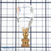 SATCO/NUVO Pendant Cut Crystal Finial 2-3/4 Inch Height 1/4-27 (90-1737)