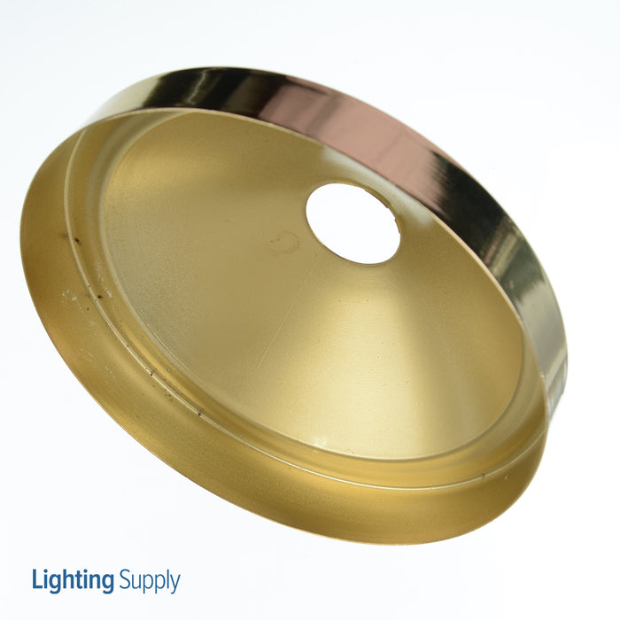 SATCO/NUVO Plain Deep Fixture Canopy Only Brass Finish 5 Inch Diameter 11/16 Inch Center Hole 1-3/4 Inch Depth (90-047)