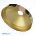 SATCO/NUVO Plain Deep Fixture Canopy Only Brass Finish 5 Inch Diameter 11/16 Inch Center Hole 1-3/4 Inch Depth (90-047)