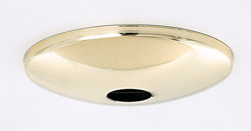 SATCO/NUVO Plain Shallow Fixture Canopy Only Brass Finish 5 Inch Diameter 11/16 Inch Center Hole (90-048)