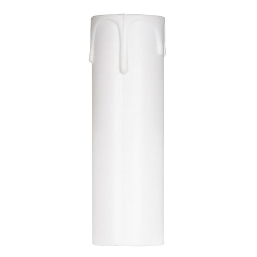 SATCO/NUVO Plastic Drip Candle Cover White Plastic Drip 1-3/16 Inch Inside Diameter 1-1/4 Inch Outside Diameter 4 Inch Height (90-1250)
