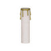 SATCO/NUVO Plastic Drip Candle Cover White Plastic With Gold Drip 1-3/16 Inch Inside Diameter 1-1/4 Inch Outside Diameter 3 Inch Height (90-369)