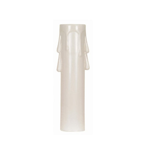 SATCO/NUVO Plastic Drip Candle Cover Ivory Plastic Drip 13/16 Inch Inside Diameter 7/8 Inch Outside Diameter 2-1/2 Inch Height (90-1257)