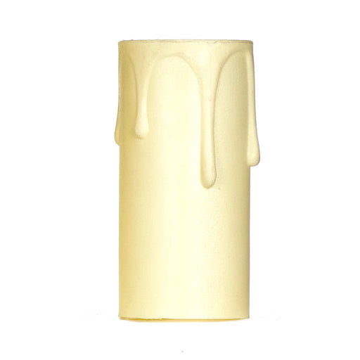 SATCO/NUVO Plastic Drip Candle Cover Ivory Plastic Drip 13/16 Inch Inside Diameter 7/8 Inch Outside Diameter 2 Inch Height (90-1507)
