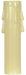 SATCO/NUVO Plastic Drip Candle Cover Ivory Plastic Drip 13/16 Inch Inside Diameter 7/8 Inch Outside Diameter 4 Inch Height (90-1261)