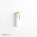 SATCO/NUVO Plastic Drip Candle Cover White Plastic With Gold Drip 13/16 Inch Inside Diameter 7/8 Inch Outside Diameter 3 Inch Height (90-352)