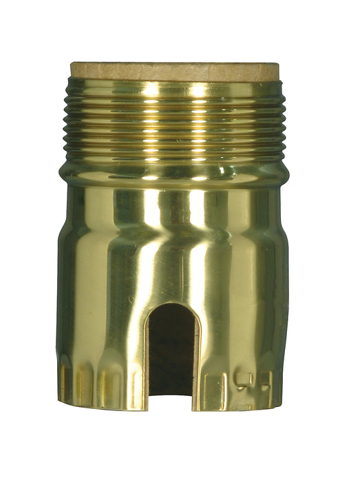 SATCO/NUVO 3 Piece Solid Brass Shell With Paper Liner Polished Brass Finish Pull Chain/Turn Knob With Uno Thread (80-2300)