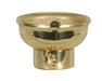 SATCO/NUVO 1/4 IPS Stamped Solid Brass Caps With Set Screw Polished Brass (80-1749)