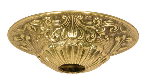 SATCO/NUVO Cast Brass Canopy Polished Brass Finish 5-1/2 Inch Diameter 1-1/16 Inch Center Hole 1-1/2 Inch Height (90-2383)