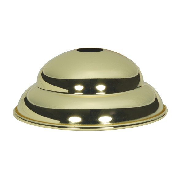 SATCO/NUVO Polished Brass Finish With Matching Screw Collar Loop Diameter 5-1/2 Inch Center Hole 11/16 Inch Height 2-1/4 Inch (90-2491)