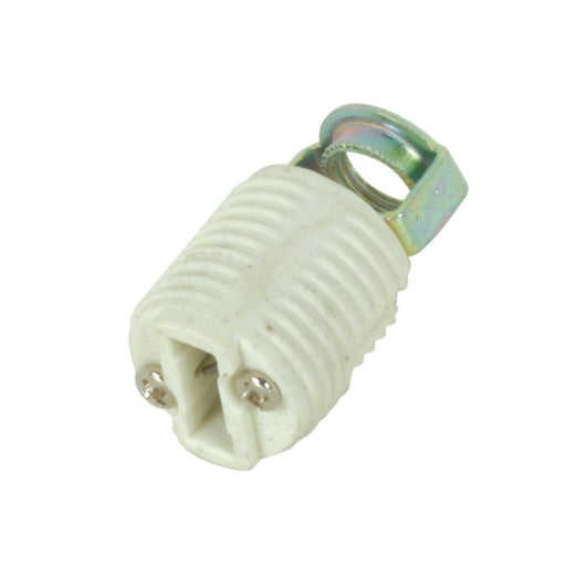 SATCO/NUVO Threaded G-9 Porcelain Socket Push-In Terminals 1/8 IP Hickey Inside Extrusion Double Leg 660W 250V (80-1582)
