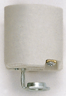SATCO/NUVO Porcelain Socket With 1/8 IPS Hickey Aluminum Screw Shell Unglazed 660W 250V (90-419)