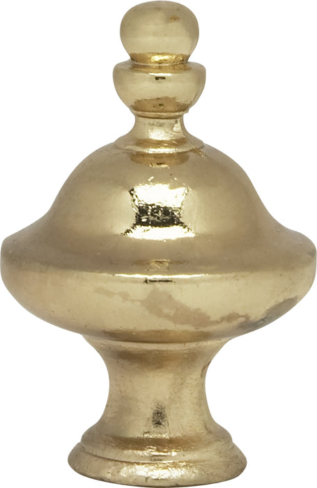 SATCO/NUVO Pyramid Finial 1-1/2 Inch Height 1/4-27 Polished Brass Finish (90-1720)