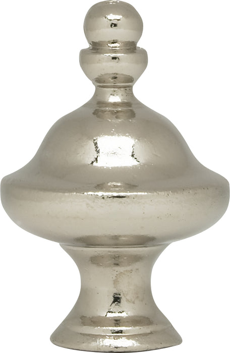 SATCO/NUVO Pyramid Finial 1-1/2 Inch Height 1/4-27 Polished Chrome Finish (90-1722)