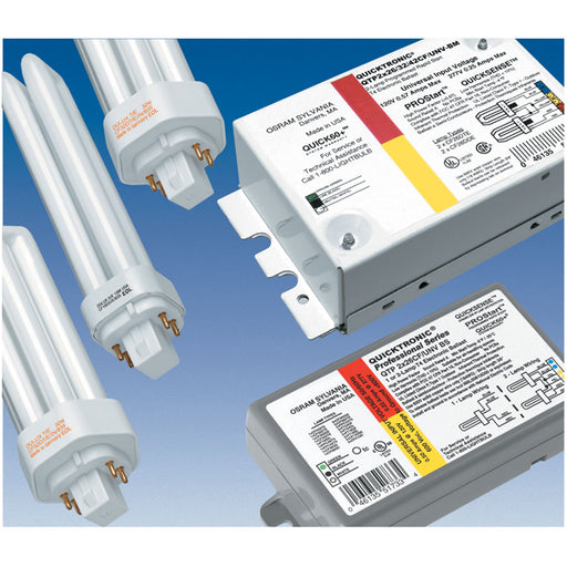 SATCO/NUVO Qtp1/2Cf/Unv/Dual Entry # Of Lamps 2 CF26 Compact Fluorescent Program Medium Start &lt; 10 Percent THD Universal Voltage Ballast (S5235)