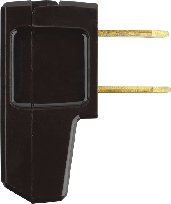 SATCO/NUVO Quick Connect Flat Plug Black Finish Non Polarized 18/2-Spt-2 And 16/2 SPT-2 15A 125V (90-1084)