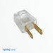 SATCO/NUVO Quick Connect Plug Polarized 18/2 SPT-2 6A-125V Silver Finish (90-2618)